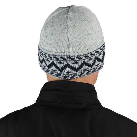 FES DIN MERINO CU MODEL ZIGZAG - CĂCIULI TRICOTATE - ACCESORII