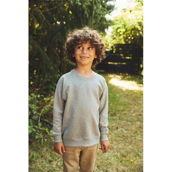 KINDER SWEATSHIRT OHNE KAPUZE AUS BIO-FAIRTRADE-BAUMWOLLE - KINDER SWEATSHIRTS - KINDER KLEIDUNG