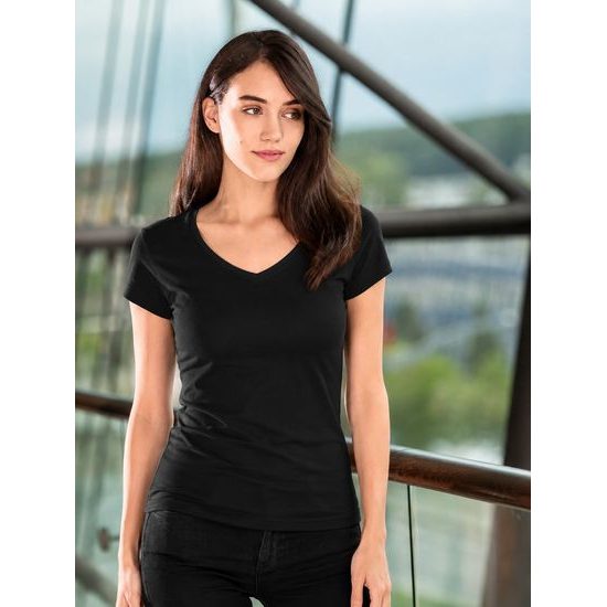 TRICOU FEMEI FIT V-NECK - TRICOURI CU MÂNECĂ SCURTĂ - ÎMBRĂCĂMINTE
