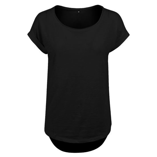 DÁMSKÉ TRIČKO S PRODLOUŽENÝM ZADNÍM DÍLEM - TRIČKA S KRÁTKÝM RUKÁVEM - OBLEČENÍ