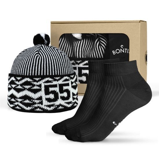 SET CADOU: CĂCIULĂ ANIVERSARĂ BONTIS ZMIJOVKA CU ȘOSETE - CĂCIULI TRICOTATE "ZMIJOVKA" DE LA BONTIS - ACCESORII