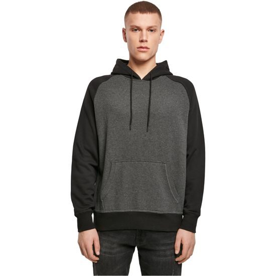 HERREN-ZWEIFARBEN-SWEATSHIRT MIT KAPUZE - SWEATSHIRTS OHNE REISSVERSCHLUSS - KLEIDUNG