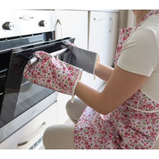 MĂNUȘĂ DE BUCĂTĂRIE CU FLORI - 2 BUCĂȚI - MĂNUȘI DE BUCĂTĂRIE - GOSPODĂRIE