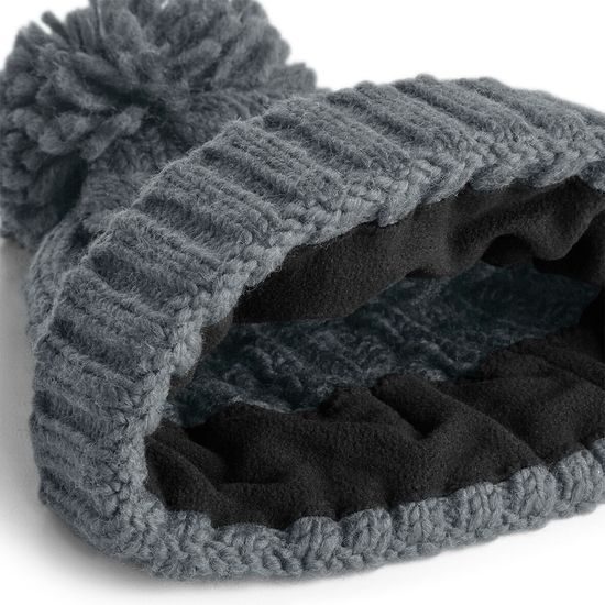 ELEGÁNS KÖTÖTT MELANGE SAPKA - SAPKÁK POMPOMMAL - BASEBALL SAPKÁK ÉS SAPKÁK