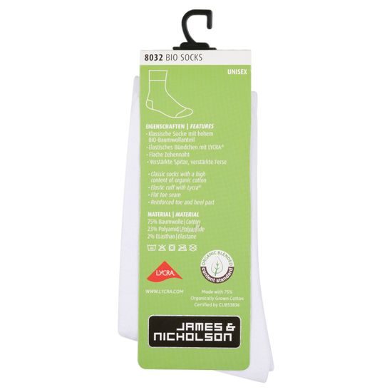 ȘOSETE ÎNALTE BUMBAC ORGANIC 8032 - ȘOSETE ȘI CIORAPI - ÎNCĂLŢĂMINTE