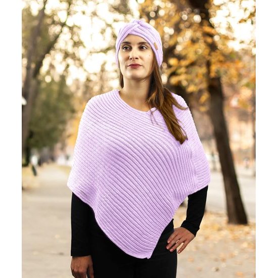 DARČEKOVÉ BALENIE: PLETENÉ PONČO A ČELENKA - SVETRE BEZ RUKÁVOV - OBLEČENIE