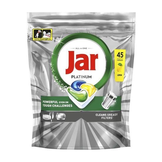 KAPSLE DO MYČKY JAR PLATINUM LEMON 45 KS - DROGERIE - DOMÁCNOST