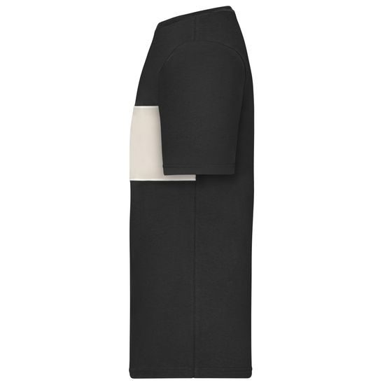 TRIČKO S KONTRASTNÍM PRUHEM 8049 - TRIČKA S KRÁTKÝM RUKÁVEM - OBLEČENÍ