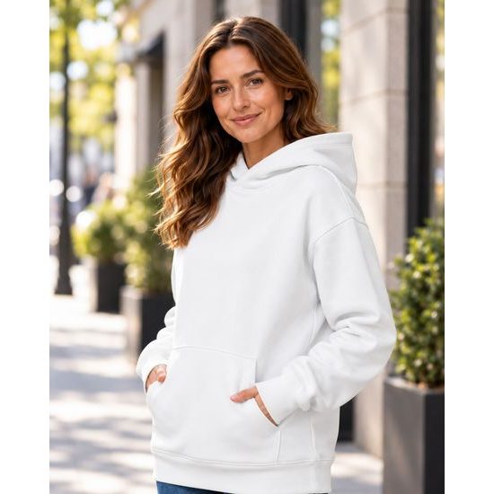 HANORAC CU GLUGĂ VIBE HOODIE - HANORAC FĂRĂ FERMOAR - ÎMBRĂCĂMINTE