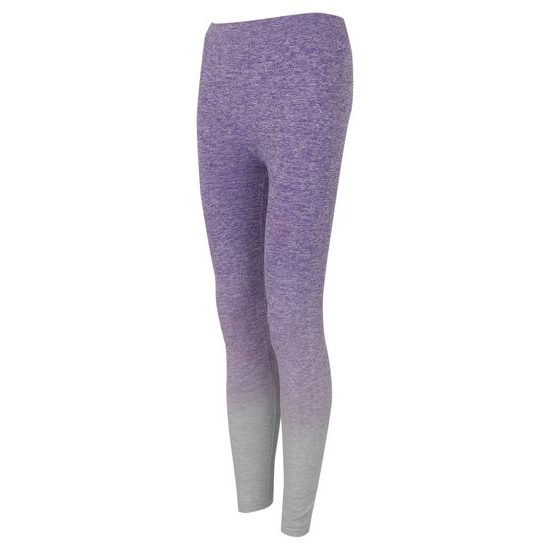 DAMEN SPORTLEGGINGS IN MELANGE-OPTIK - ELASTISCHE SPORTHOSEN - SPORT KLEIDUNG