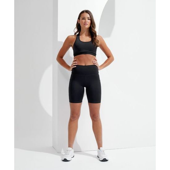 KRÁTKE DÁMSKE LEGÍNY S VYSOKÝM PÁSOM - ELASTICKÉ KRAŤASY - ŠPORTOVÉ OBLEČENIE