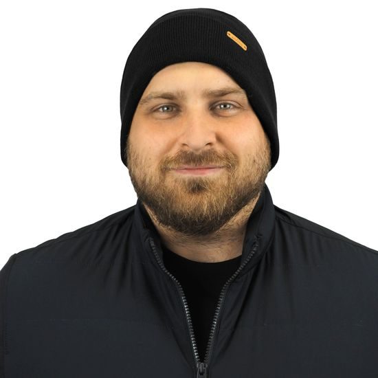 CĂCIULĂ TRICOTATĂ DUBLĂ PENTRU BĂRBAȚI CU MANȘETĂ - CĂCIULI TRICOTATE - ACCESORII