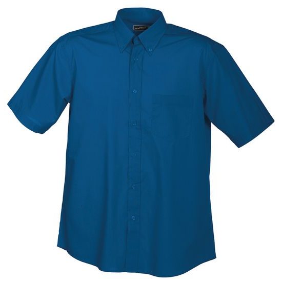 Košile s krátkým rukávem JN601 Královská modrá | S