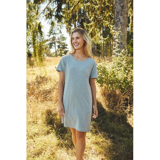 TRICOU LUNG PENTRU FEMEI DIN BUMBAC ORGANIC FAIRTRADE - TRICOURI CU MÂNECĂ SCURTĂ - ÎMBRĂCĂMINTE