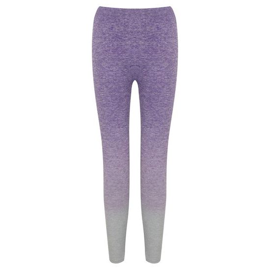 DAMEN SPORTLEGGINGS IN MELANGE-OPTIK - ELASTISCHE SPORTHOSEN - SPORT KLEIDUNG