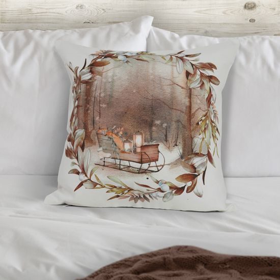 VÁNOČNÍ POVLAK NA POLŠTÁŘEK - POVLAKY NA POLŠTÁŘKY - DOMÁCNOST