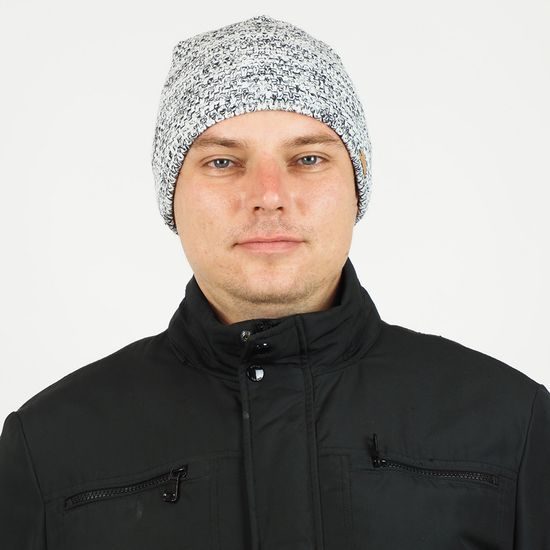 HERREN STRICKMÜTZE FÜR DEN WINTER, MELIERT - STRICKMÜTZEN - CAPS UND MÜTZEN