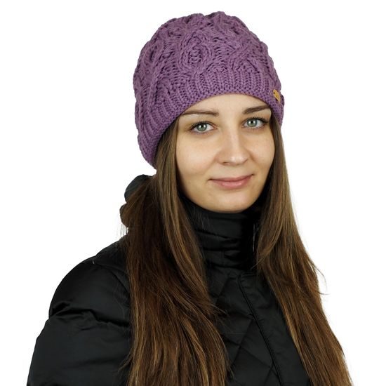 WINTERMÜTZE FÜR FRAUEN MIT STRICKMUSTER - STRICKMÜTZEN - CAPS UND MÜTZEN