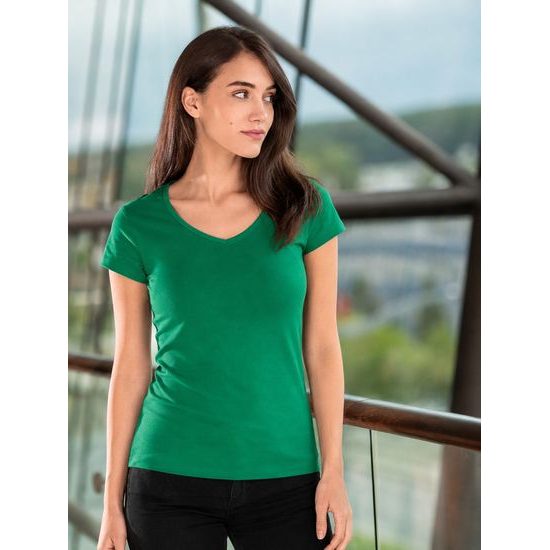 TRICOU FEMEI FIT V-NECK - TRICOURI CU MÂNECĂ SCURTĂ - ÎMBRĂCĂMINTE