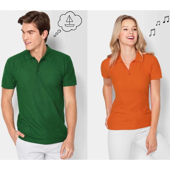 DAMEN POLO-SHIRT JOY PIQUE - KURZARM POLO-SHIRTS - KLEIDUNG