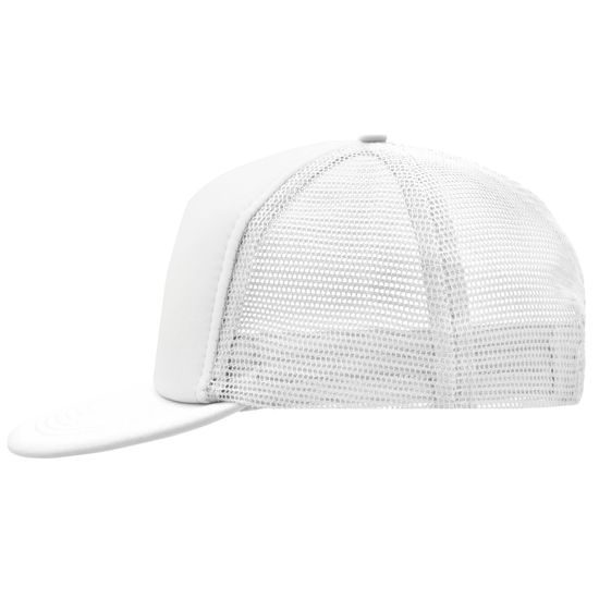 LAPOS KARIMÁJÚ TRUCKER SAPKA MB6207 - EGYENES SILTTEL - BASEBALL SAPKÁK ÉS SAPKÁK