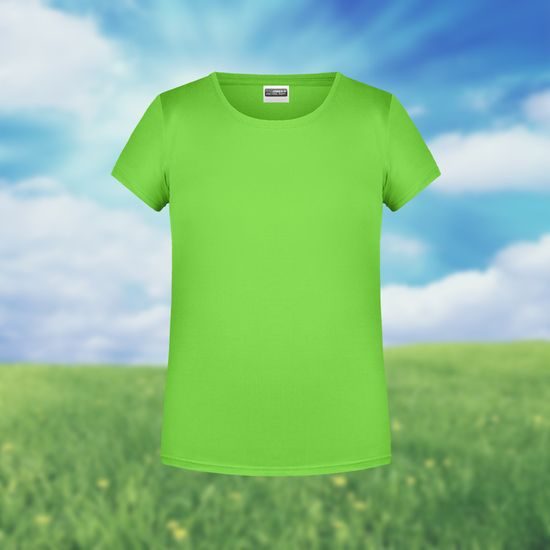 TRICOU CLASIC DE FATĂ DIN BUMBAC ORGANIC 8007G - TRICOURI DIN BUMBAC ORGANIC - ÎMBRĂCĂMINTE