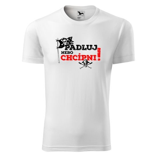 TRIČKO S POTISKEM "PÁDLUJ NEBO CHCÍPNI" - VODÁCI - OBLEČENÍ