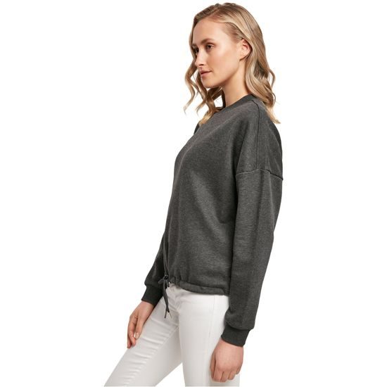 DÁMSKÁ OVERSIZE MIKINA SE SPADLÝMI RAMENY - MIKINY PŘES HLAVU - OBLEČENÍ