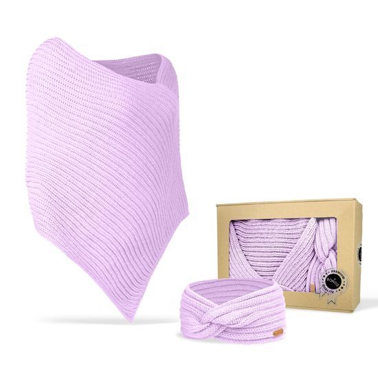 DARČEKOVÉ BALENIE: PLETENÉ PONČO A ČELENKA - SVETRE BEZ RUKÁVOV - OBLEČENIE