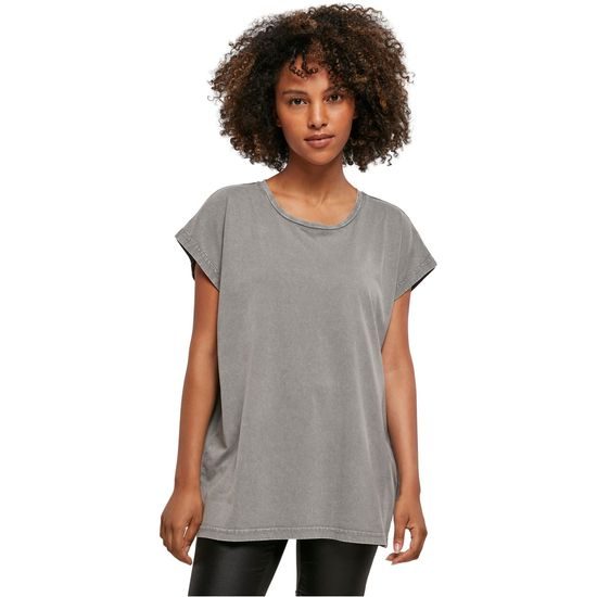 LÄSSIGES DAMEN T-SHIRT ACID WASHED - KURZARM-T-SHIRTS - KLEIDUNG