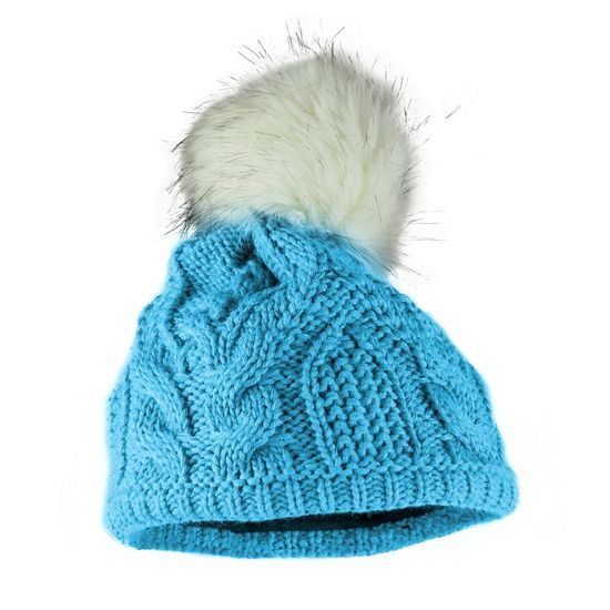 CĂCIULĂ DE IARNĂ PENTRU FEMEI CU POMPON - FESURI CU POMPON - ACCESORII