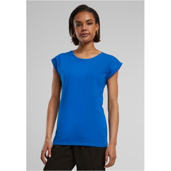 VOĽNÉ DÁMSKE TRIČKO S OHRNUTÝMI RUKÁVMI - TRIČKÁ S KRÁTKYM RUKÁVOM - OBLEČENIE