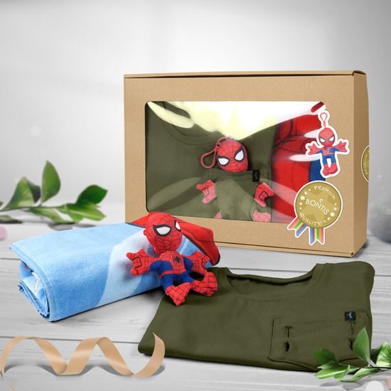 SET CADOU: SPIDER-MAN - ÎMBRĂCĂMINTE CU JUCĂRIE - ÎMBRĂCĂMINTE PENTRU COPII