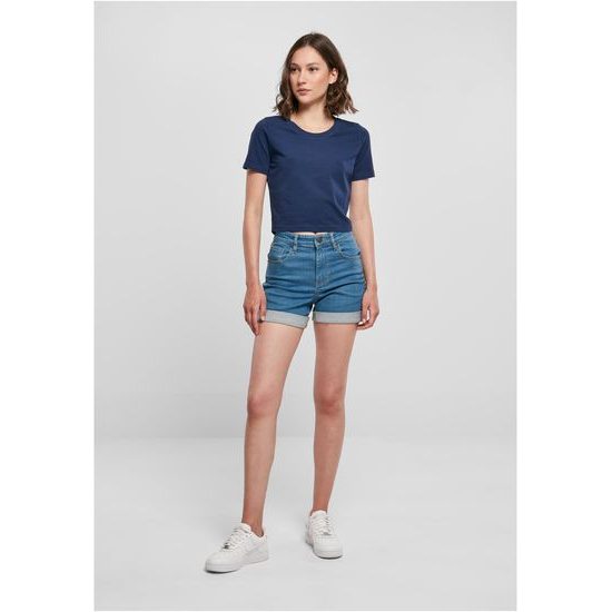 DAMEN CROP-TOP MIT KURZEN ÄRMELN - CROP-TOPS - KLEIDUNG