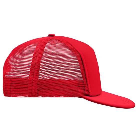 LAPOS KARIMÁJÚ TRUCKER SAPKA MB6207 - EGYENES SILTTEL - BASEBALL SAPKÁK ÉS SAPKÁK