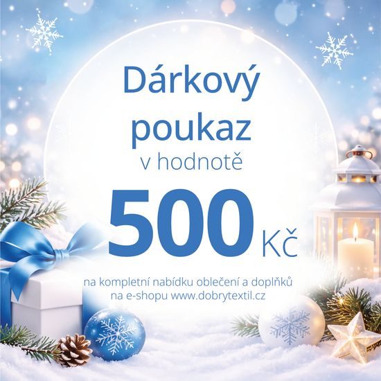 DÁRKOVÝ POUKAZ 500 KČ - DÁRKOVÉ POUKAZY - SETY A DÁRKY
