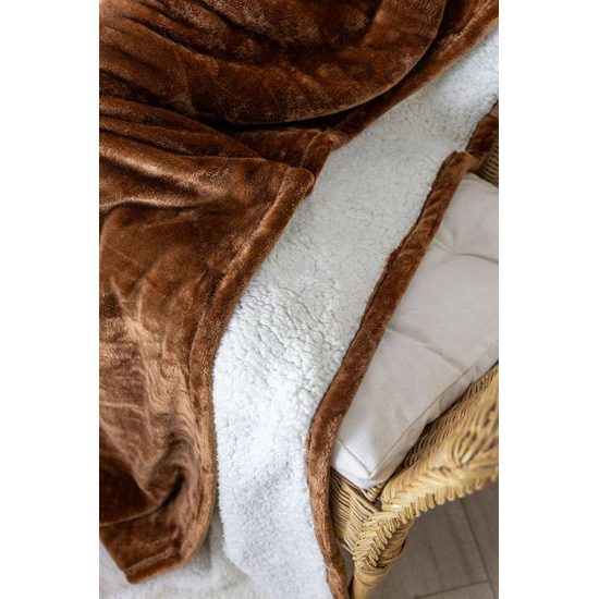 MIKROFLANEL-DECKE MIT LAMMFELLIMITAT - DECKEN - HAUSHALT