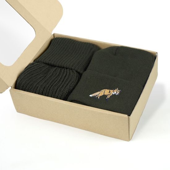 AJÁNDÉKCSOMAG: HÍMZETT SAPKA VADÁSZOKNAK ÉS KÖTÖTT NYAKMELEGÍTŐ - SAPKÁK - BASEBALL SAPKÁK ÉS SAPKÁK