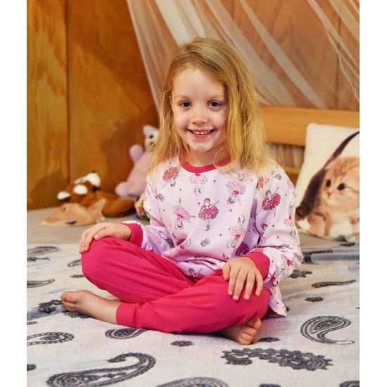 KINDERPYJAMA MIT BALLERINAS - KINDER PYJAMAS - KINDER KLEIDUNG