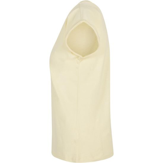 VOLNÉ DÁMSKÉ TRIČKO S OHRNUTÝMI RUKÁVY - TRIČKA S KRÁTKÝM RUKÁVEM - OBLEČENÍ