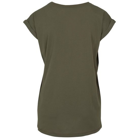 VOLNÉ DÁMSKÉ TRIČKO S OHRNUTÝMI RUKÁVY - TRIČKA S KRÁTKÝM RUKÁVEM - OBLEČENÍ