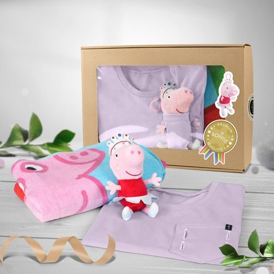 AJÁNDÉKCSOMAG: PEPPA MALAC - RUHÁZAT JÁTÉKKAL - GYERMEKRUHÁZAT