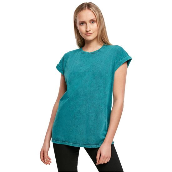 LÄSSIGES DAMEN T-SHIRT ACID WASHED - KURZARM-T-SHIRTS - KLEIDUNG