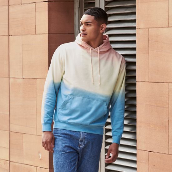 BATIKOVANÁ MIKINA - MIKINY CEZ HLAVU - OBLEČENIE