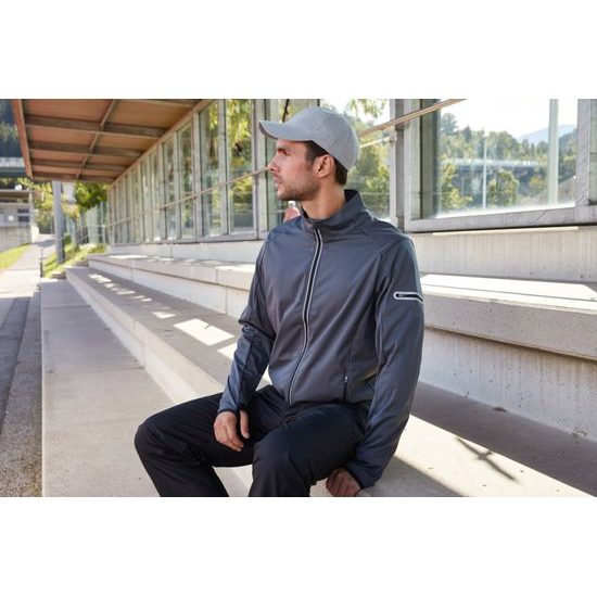 FÉRFI SPORTOS SOFTSHELL KABÁT JN1126 - SOFTSHELL DZSEKIK - RUHÁZAT