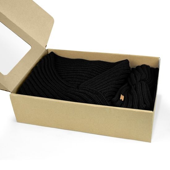 SET CADOU: PONCHO TRICOTAT ȘI BANDĂ DE PĂR - PULOVERE FĂRĂ MÂNECI - ÎMBRĂCĂMINTE