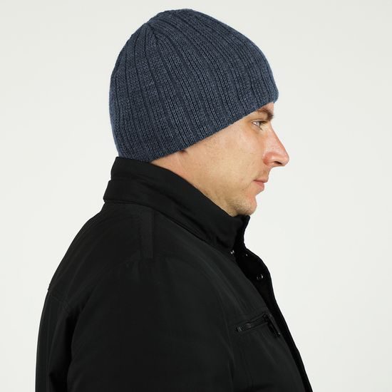 GESTREIFTE WINTERSTRICKMÜTZE FÜR MÄNNER - STRICKMÜTZEN - CAPS UND MÜTZEN