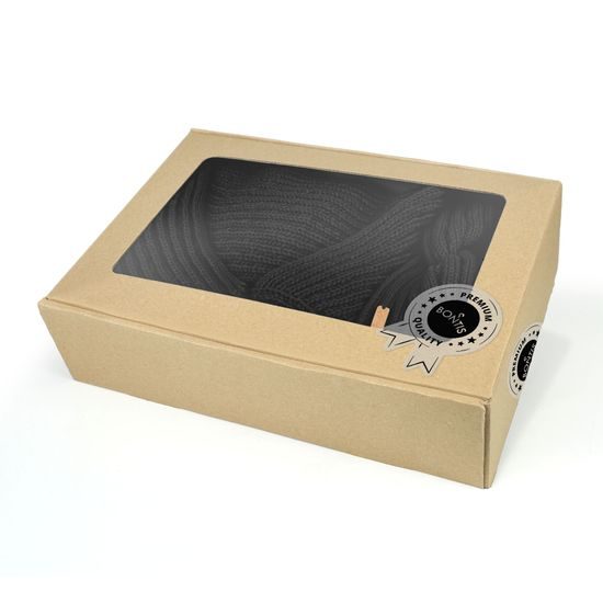 SET CADOU: PONCHO TRICOTAT ȘI BANDĂ DE PĂR - PULOVERE FĂRĂ MÂNECI - ÎMBRĂCĂMINTE