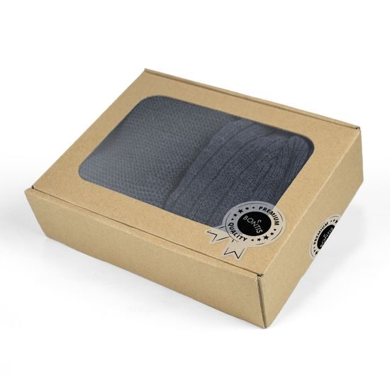 GIFT SET: MEN'S STRIPED BEANIE AND NECK WARMER - GIFT SETS - SETS AND GIFTS