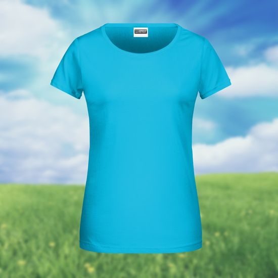 TRICOU CLASIC DE DAMĂ DIN BUMBAC ORGANIC 8007 - TRICOURI DIN BUMBAC ORGANIC - ÎMBRĂCĂMINTE